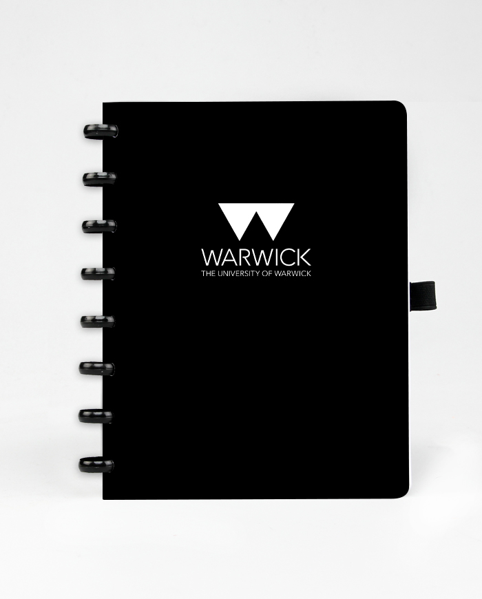 Branded erasable notebook with logo