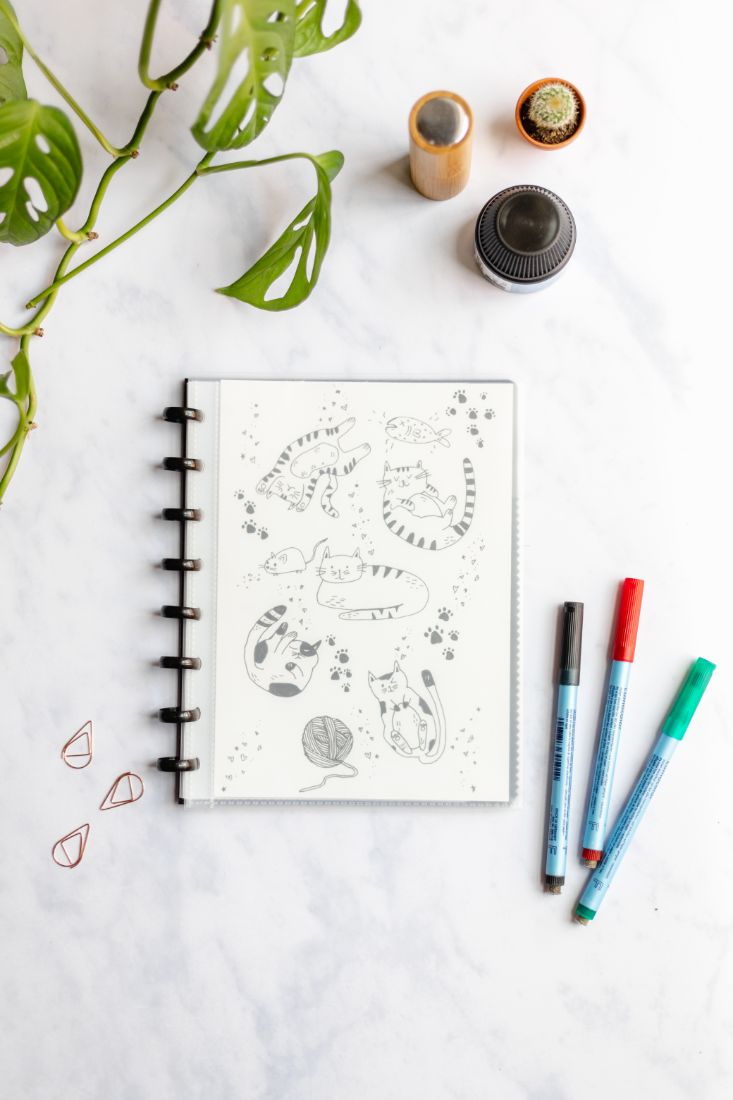 Asoki Planner with transparent cover for your own design