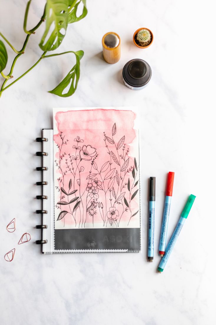 Reusable planner transparent, for own cover design