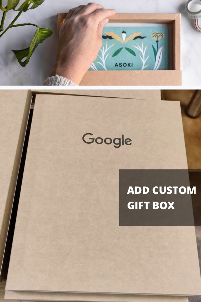 Gift box for custom erasable notebook