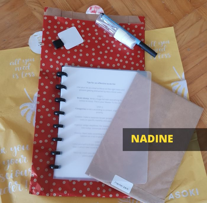 Reusable notebook nadine