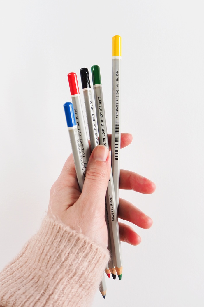 Water soluble pencils